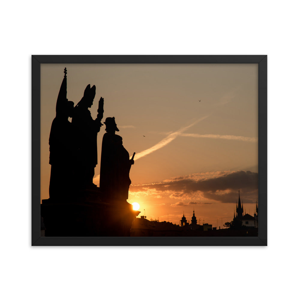 Morning Statues on Charles Bridge (Matte)