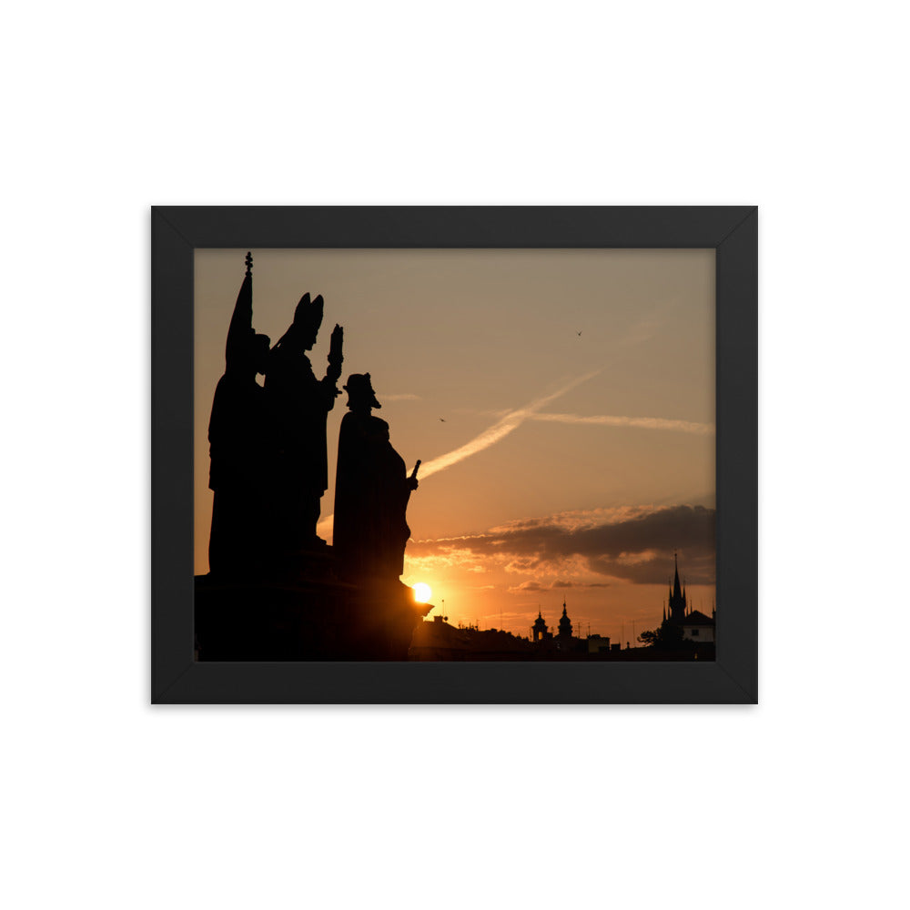 Morning Statues on Charles Bridge (Matte)