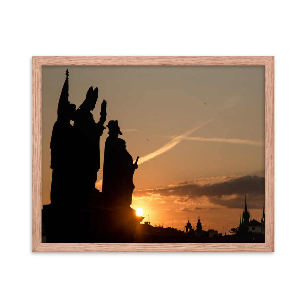 Morning Statues on Charles Bridge (Matte)