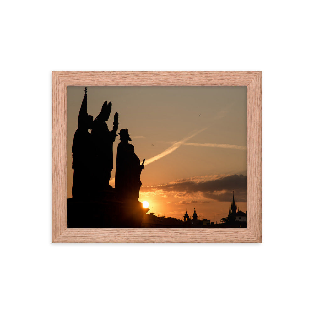 Morning Statues on Charles Bridge (Matte)