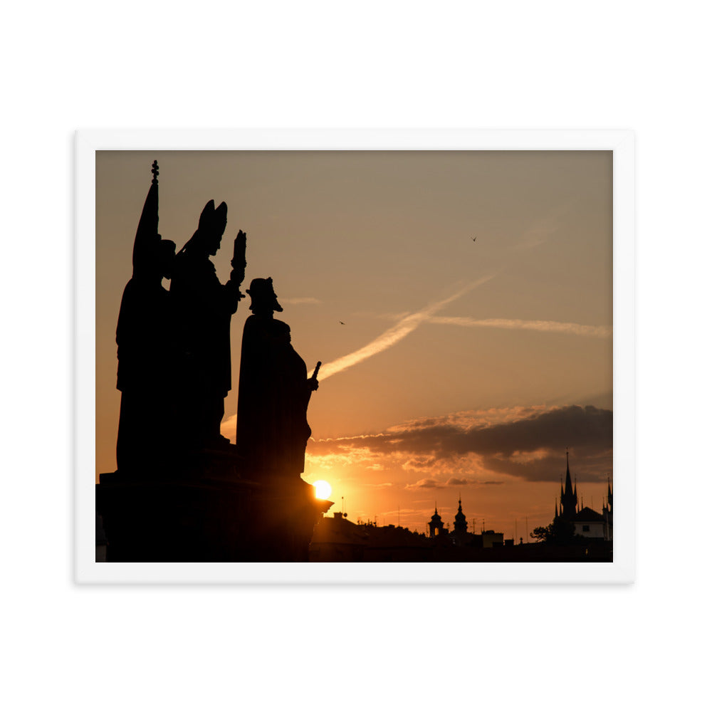 Morning Statues on Charles Bridge (Matte)