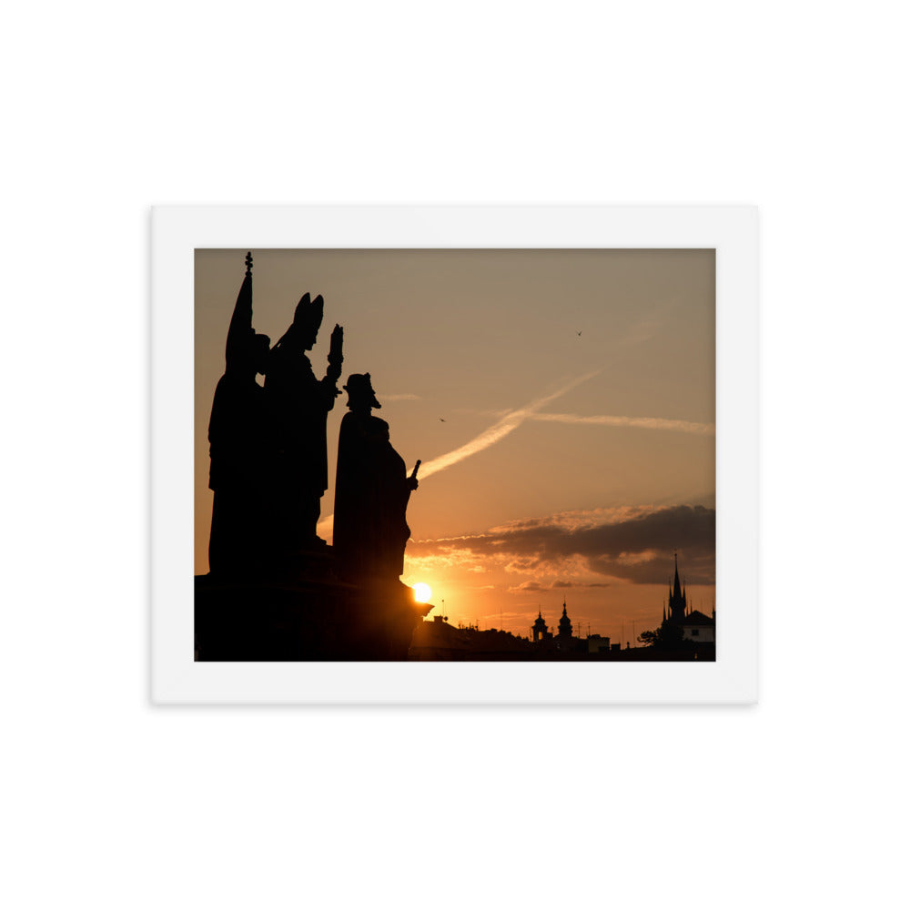 Morning Statues on Charles Bridge (Matte)