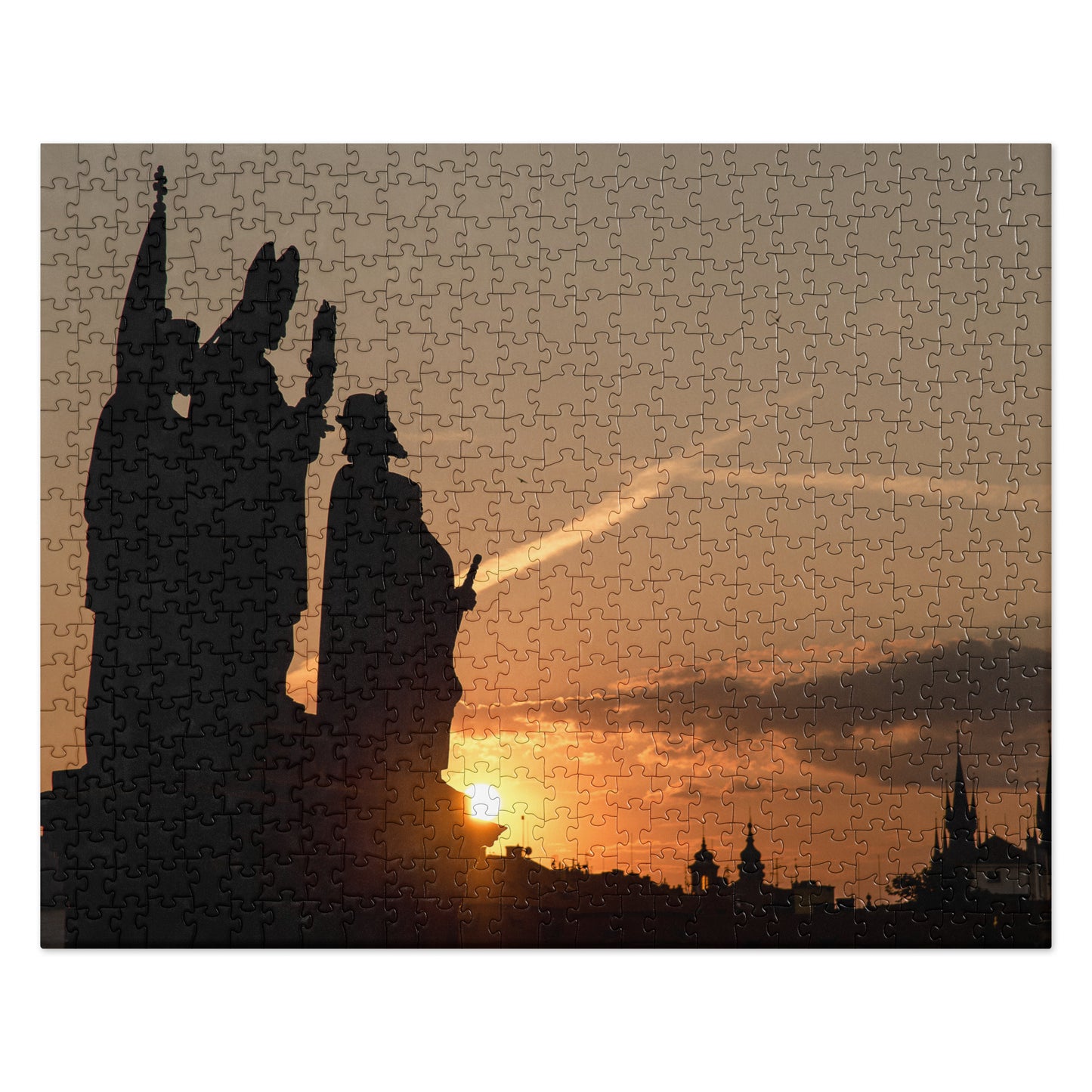 Morning Statues on Charles Bridge