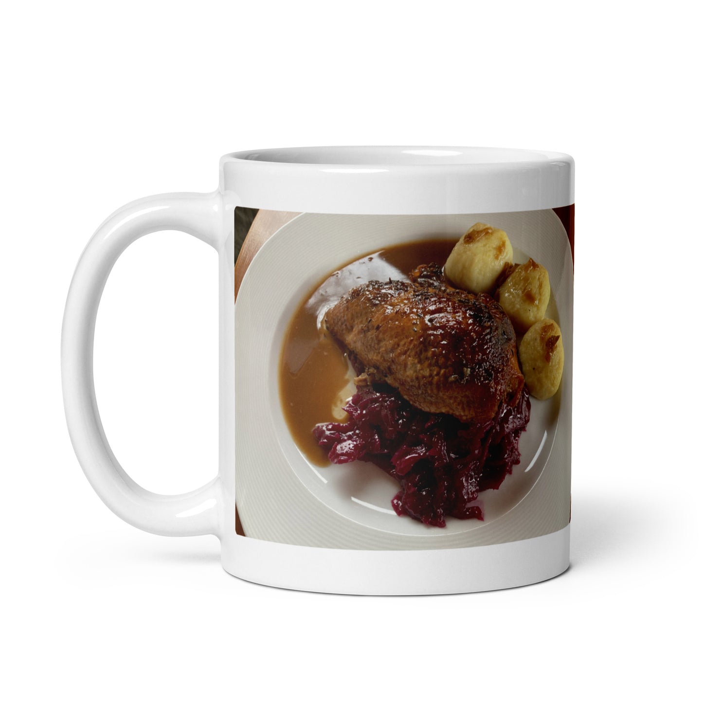 Roast Duck with Red Sauerkraut and Hairy Dumpling Mug (Václav Frič)