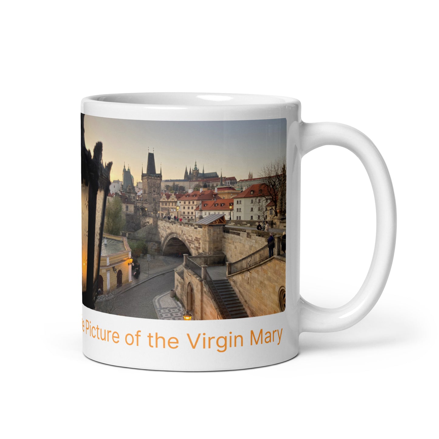 The House Called at the Picture of the Virgin Mary Mug