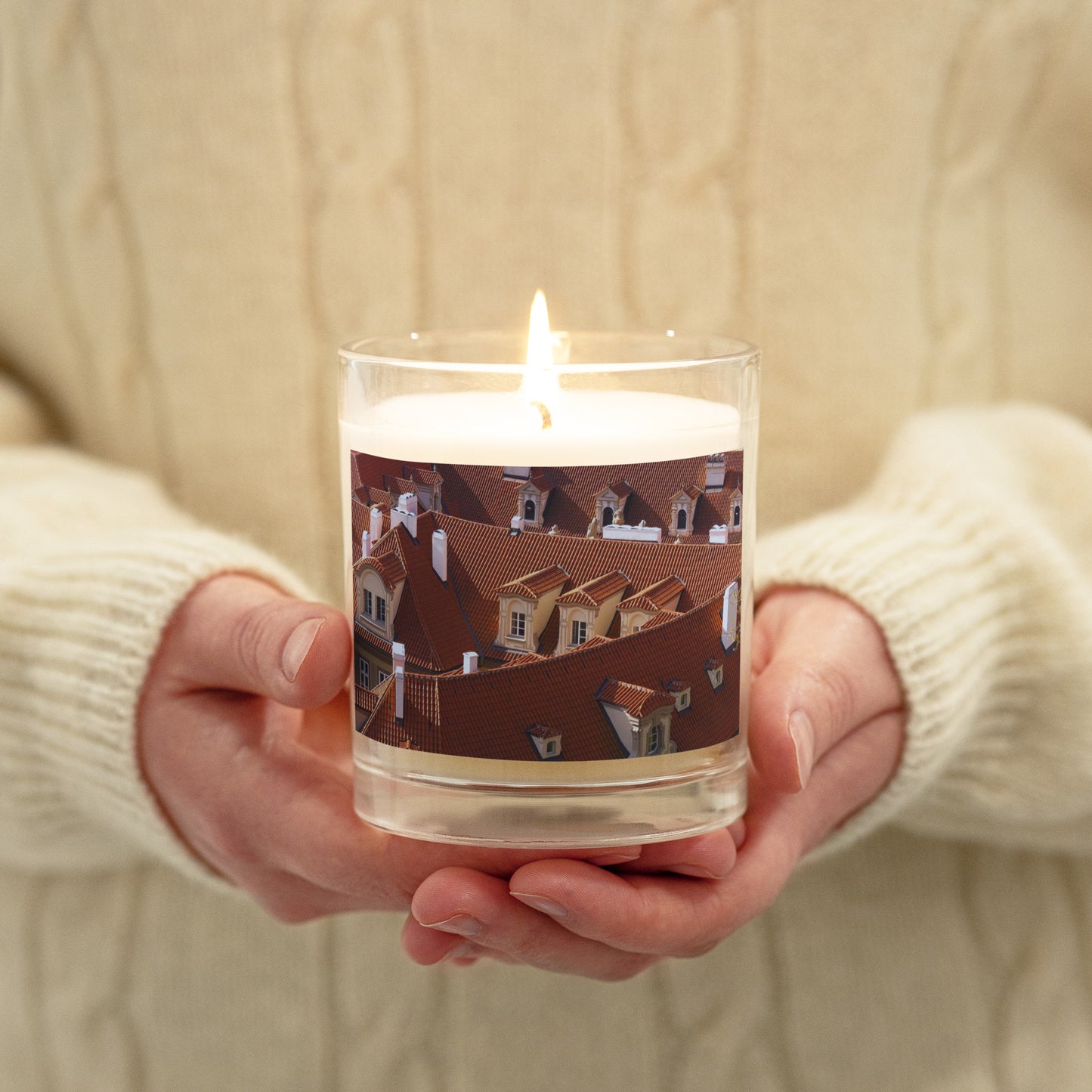 Red Rooftops Candle