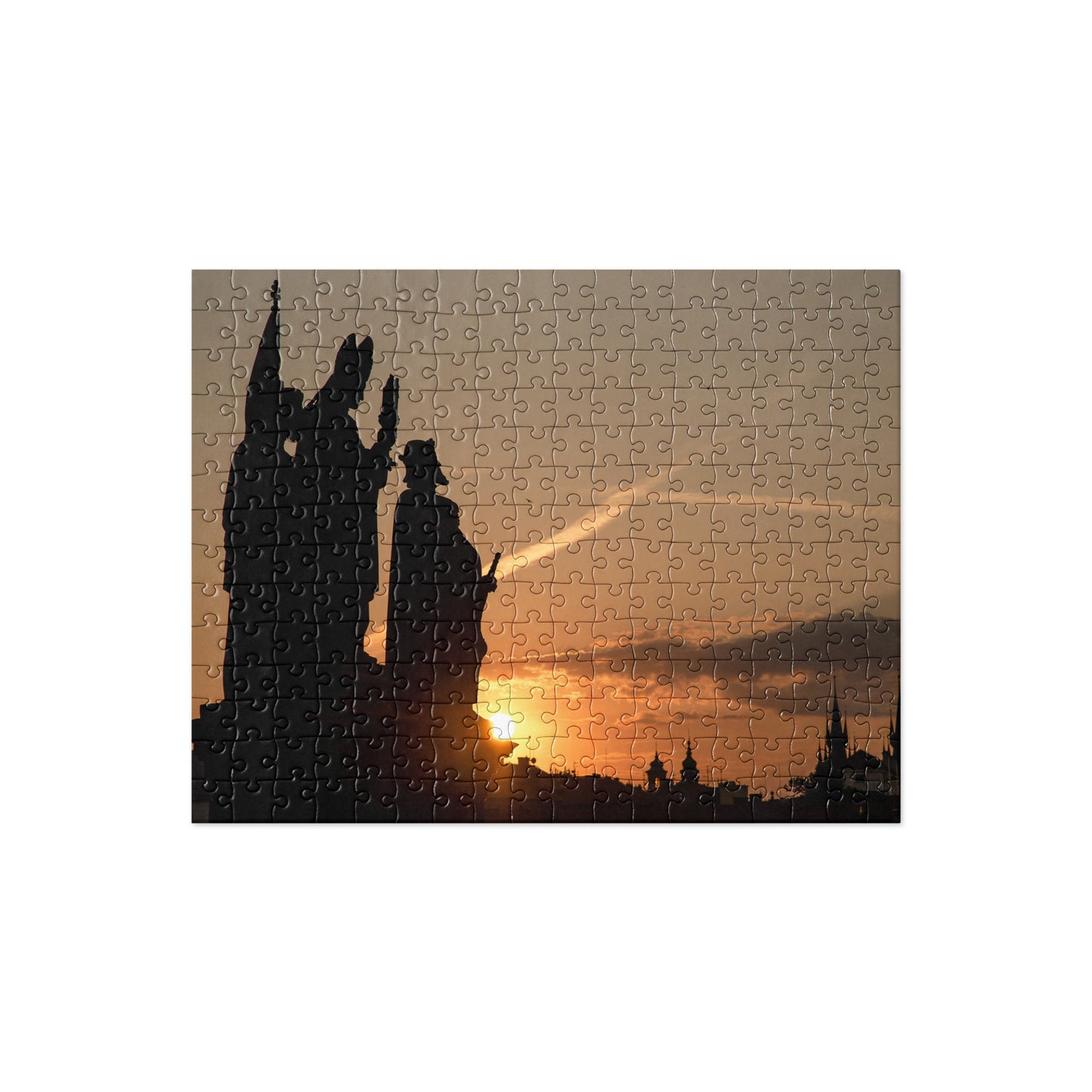 Morning Statues on Charles Bridge