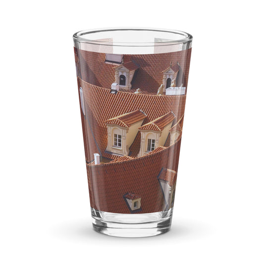 Red Rooftops Glass