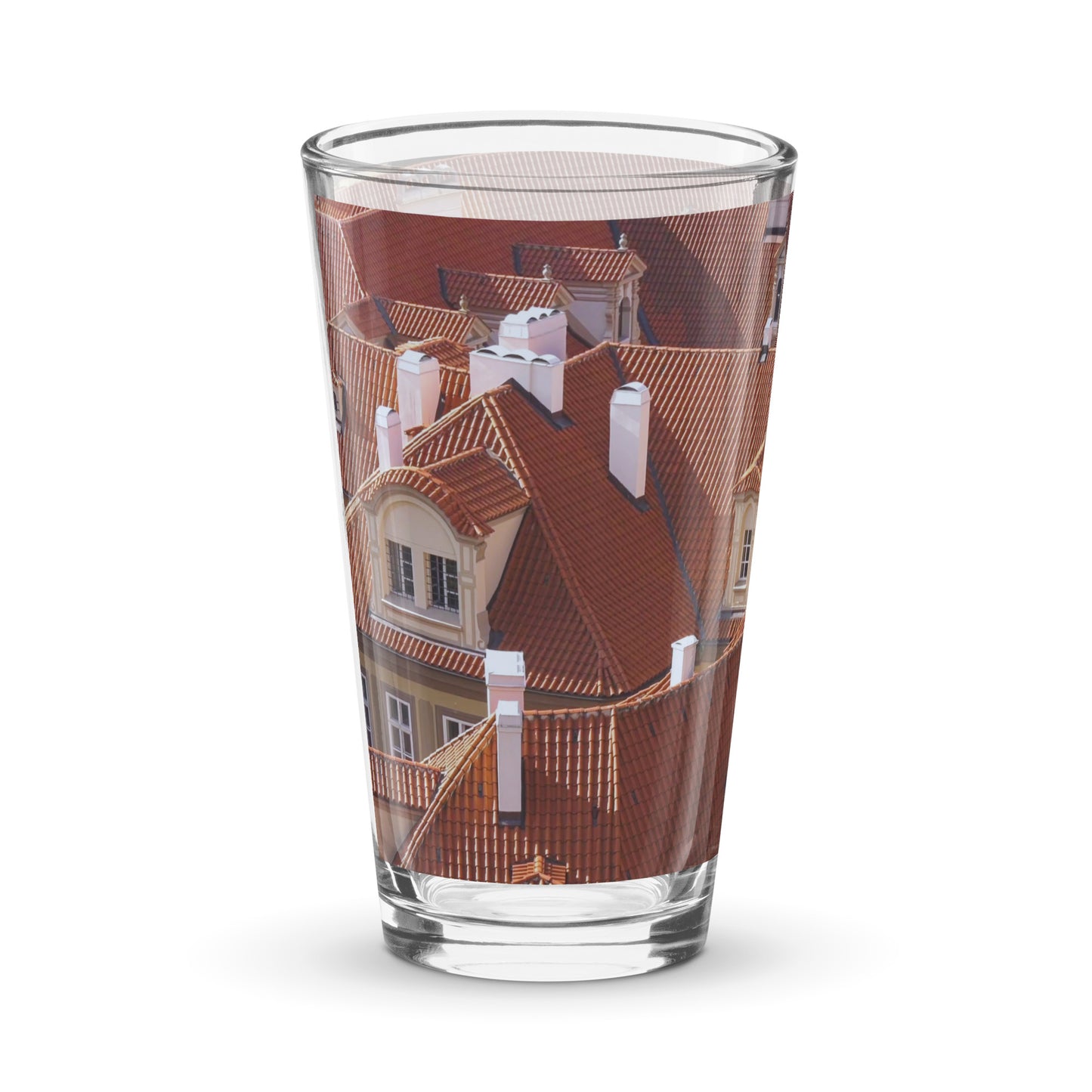 Red Rooftops Glass